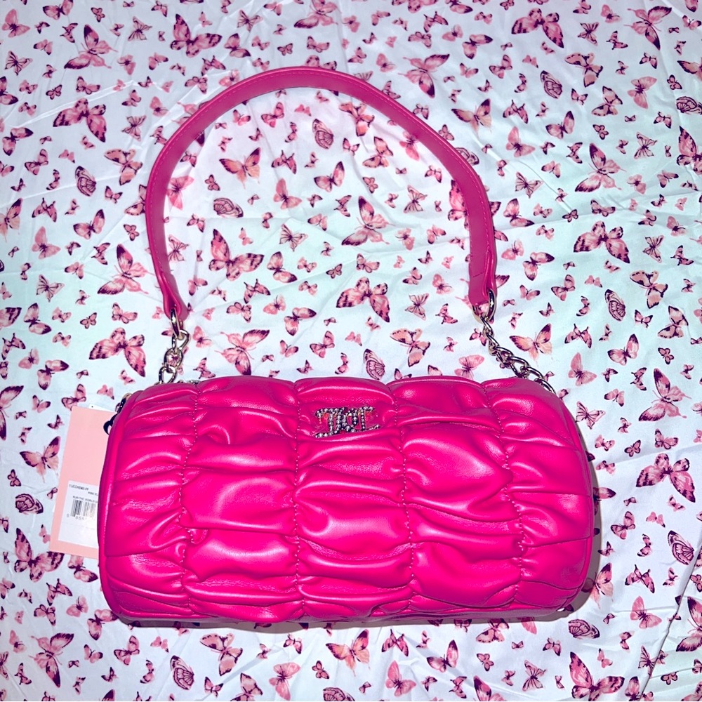 New Pink Juicy Couture Barrel Bag Purse Handbag Run The World MSRP $79